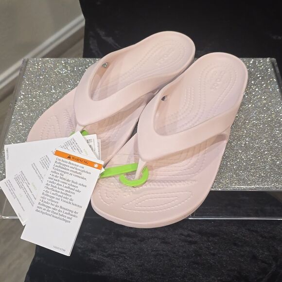 Crocs Kadee 2 Flip-Flop Sandals- Barely Pink - Picture 9 of 9